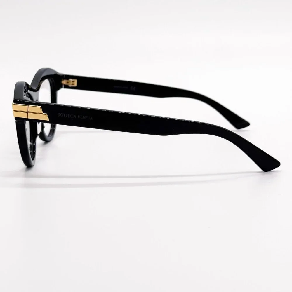 NEW BOTTEGA VENETA EYEGLASSES BV1105O 001 CAT EYE BLACK WOMEN EYEWEAR